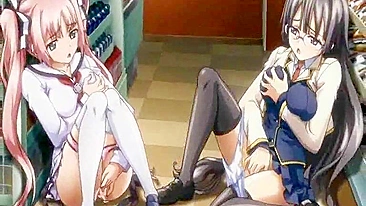 Colegiais Peitudas Hentai em Trio de Foda