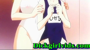 Punheta Hard pra Travesti Peituda de Hentai Toon