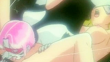 Garota Hentai Lambida e Fodida com Dildo Gigante