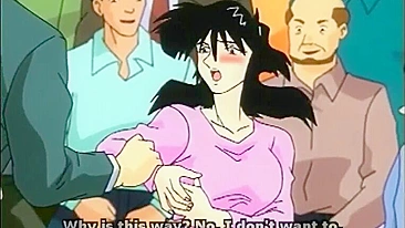 Exibição Pública de Bondage com Cordas e Dildos em Cena Inspirada em Anime