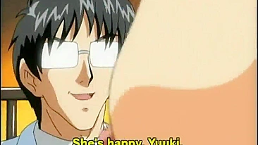 Hentai Ménage com Travesti Peituda e Gangbang Toon