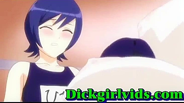 Travesti Hentai com Peitões Enormes Penetra Fundo o Brinquedo Anime