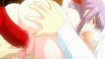 Garota de Escritório Anime em 69 com Oral e Dildo