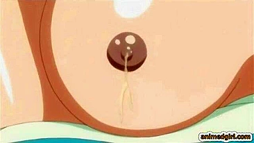 Anime Japonesa Apertando Peitões e Bebendo Leite