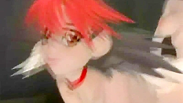 Travesti Hentai Beijada com Tesão e Fodida Hardcore por Personagem Anime