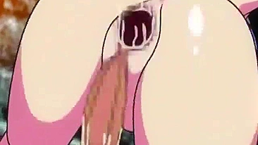 Palmadas na Bunda de Shemale Peituda em Porno Anime