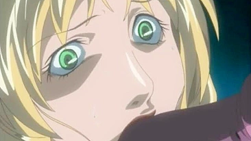 Hentai Engasgando e Enfiando Vibrador na Buceta Molhada