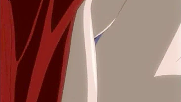 Hentai Engasgando e Enfiando Vibrador na Buceta Molhada