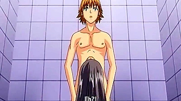 Peitos Grandes de Anime Levando de Quatro na Praia