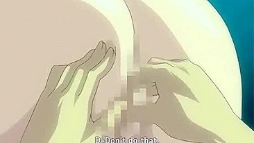 Peitos Grandes de Anime Levando de Quatro na Praia