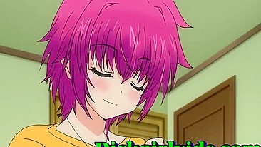 Travesti Tesuda em Foda Hardcore no Toon Hentai Anime