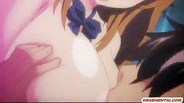 Virgem anime peituda tem buceta molhada fodida