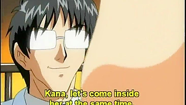 Travesti Hentai Garota em Sexo Hardcore na Cama, Anime Toon