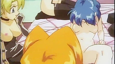 Gangbang de Travesti com Dildo em Hentai Animado