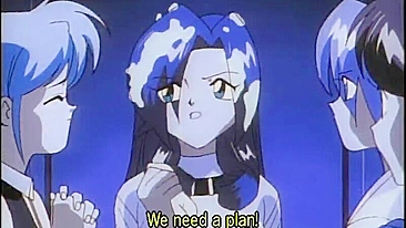 Gangbang de Travesti com Dildo em Hentai Animado