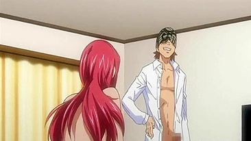 Shemale Anime Gigante com Peitões se Masturbando pra Você