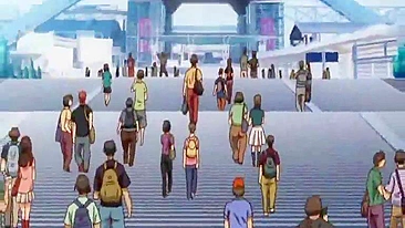 Gatinha Anime Japonesa Cavalgando Pau Quente