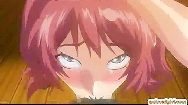 Fofinha Anime de Biquíni Enrabada com Strap-on