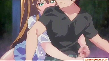 Universitária Japonesa Leva Facial de Espanhola Anime