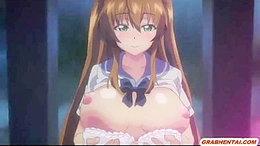 Universitária Japonesa Leva Facial de Espanhola Anime