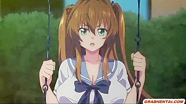 Universitária Japonesa Leva Facial de Espanhola Anime