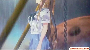 Universitária Japonesa Leva Facial de Espanhola Anime