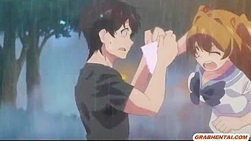 Universitária Japonesa Leva Facial de Espanhola Anime