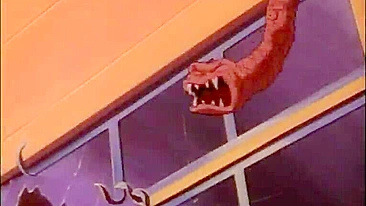 Tentáculos Furando Todos os Buracos em Hentai Presa