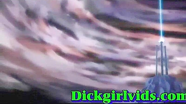 Orgia de Travesti em Anime com Foda e Gozada Farta