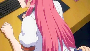 Colegial Peituda Anime Fode na Biblioteca Durante Ligação