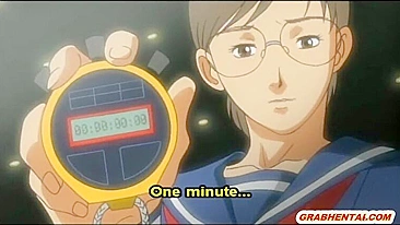 Hentai Peituda Fodida com Força no Banheiro