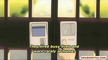 Hentai Peituda Fodida com Força no Banheiro