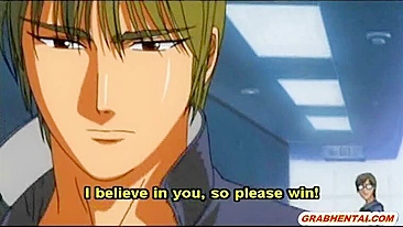 Hentai Peituda Fodida com Força no Banheiro