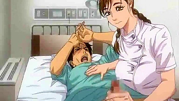 Enfermeira Peituda Hentai Chupa e Dá o Cu pro Paciente no Hospital - Imperdível!