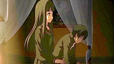 Metida Quente de Estudante Peituda em Hentai na Noite Escura