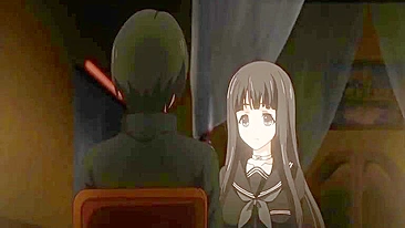 Metida Quente de Estudante Peituda em Hentai na Noite Escura