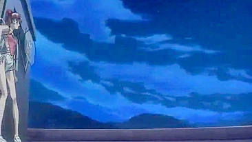 Travesti Hentai Levando no Cu no Telhado