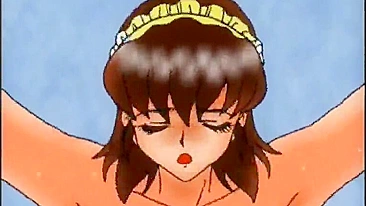 Empregadas Peitudas Cavalgam Pau em Ação Quente de Hentai