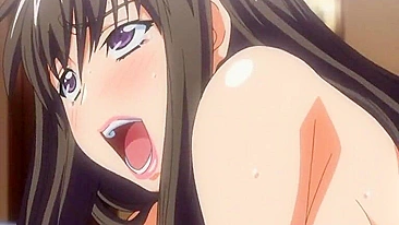 Coelhinha Japonesa Peituda Faz Punheta com Pés e Gozada no Corpo