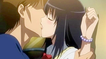 Colegial japonesa com peitões em dedada quente de hentai