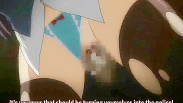 Colegial Hentai com Peitões Fodida por Trás em Bondage