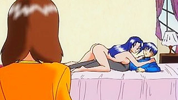 MILF Anime Mamãe Peituda Cavalga Pau com Tesão