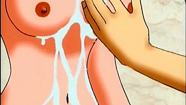 MILF Anime Mamãe Peituda Cavalga Pau com Tesão