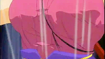 Travesti Levando Gangbang em Sexo Grupal de Anime