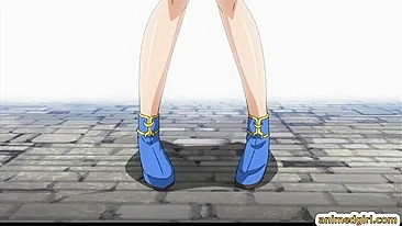 Empregada safada apertada e fodida por tentáculos em cena hentai quente