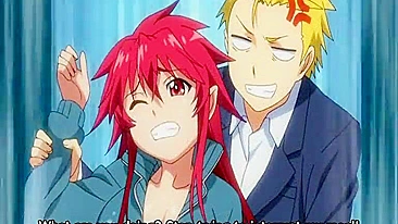 Colegial Ruiva Chupa Pauzão e Leva Gozada no Rosto em Sexo Hentai