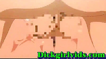 Hentai Travesti Fode Personagem de Anime em Cena Hardcore de Gozada