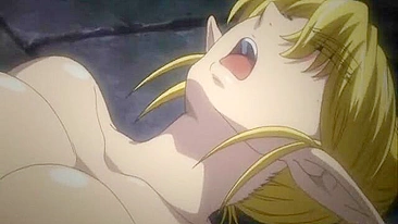 Elfa Travesti de Peitos Grandes Levando por Trás no Anime