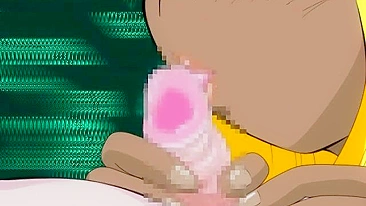 Travesti do Gueto Chupando Pau Duro em Hentai Anime