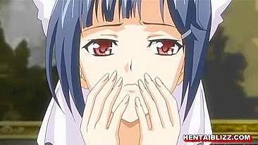 Empregada Hentai em Grupo no Cu - Peitões e Diversão Anal